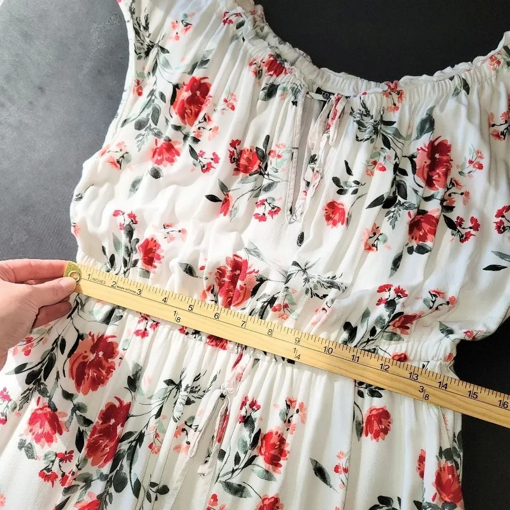 Torrid Midi Challis Floral Dress 0 0X - Picture 6 of 13